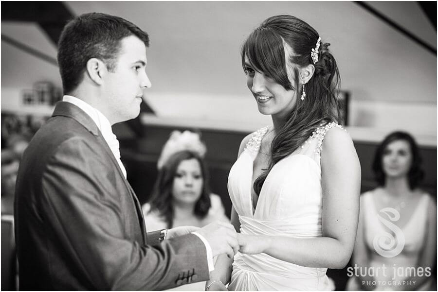 Natural photos telling story of wedding at The Barns in Cannock by Staffordshire Wedding Photographer Stuart James