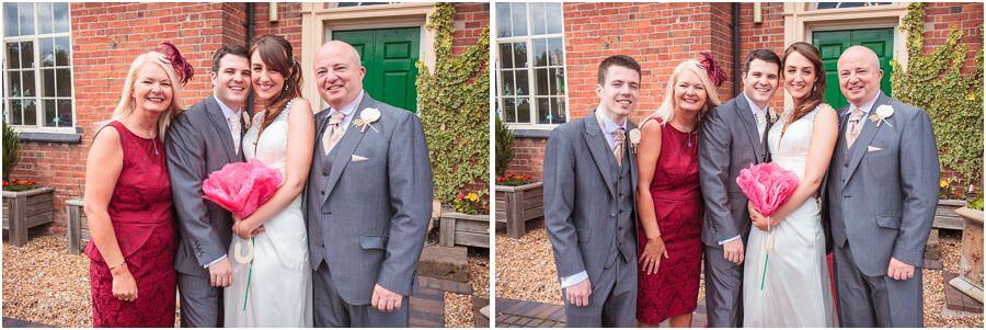 Group photographs of wedding guests at The Barns in Cannock by Staffordshire Wedding Photographer Stuart James