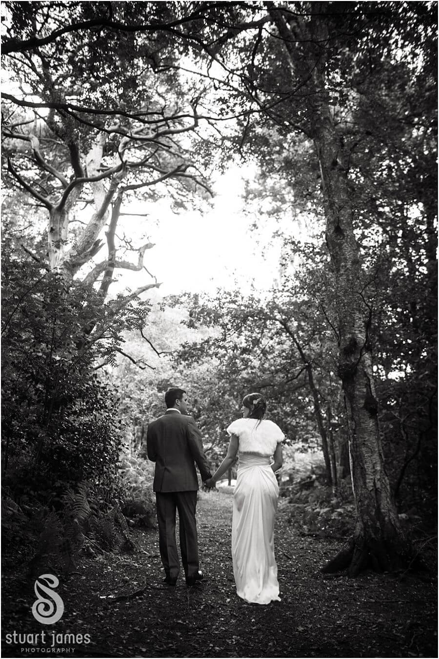 Travelling a short distance from The Barns in Cannock , Cannock Chase is the perfect setting for beautiful portraits of Bride and Groom by Modern Creative Wedding Photographer Stuart James