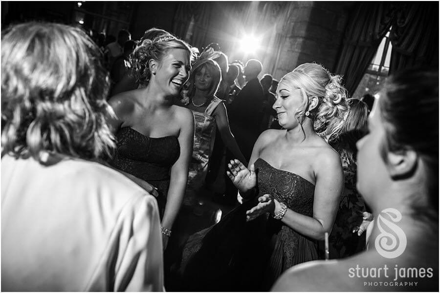 Amazing evening reception at Weston Park in Staffordshire with brilliant dancing. Photographs by Documentary Wedding Photographer Stuart James