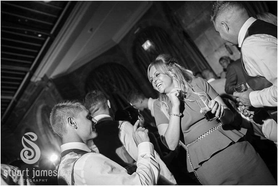 Amazing evening reception at Weston Park in Staffordshire with brilliant dancing. Photographs by Documentary Wedding Photographer Stuart James