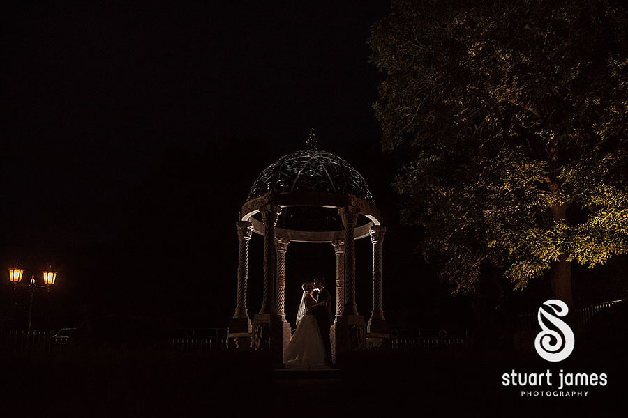 Relaxed stunning portraits in the grounds of Weston Hall by Staffordshire Wedding Photographer Stuart James