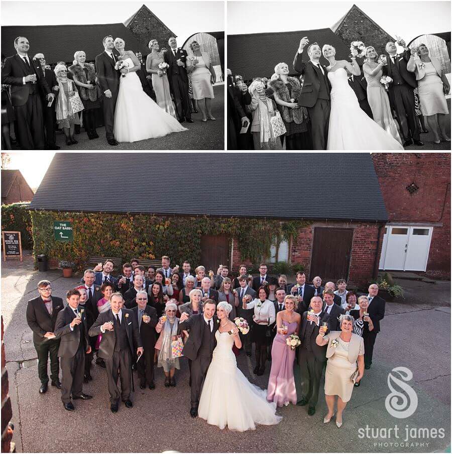 Storytelling real wedding moments in reportage style at Packington Moor in Lichfield by Documentary Wedding Photographer Stuart James
