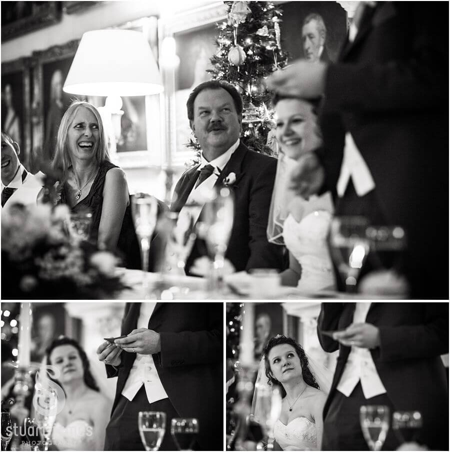 Candids capturing the emotion and drama during wedding speeches at Muncaster Castle in Ravenglass by Documentary Wedding Photographer Stuart JamesEmotion evoking photographs of wedding speeches at Muncaster Castle in Ravenglass by Cumbria Wedding Photographer Stuart James