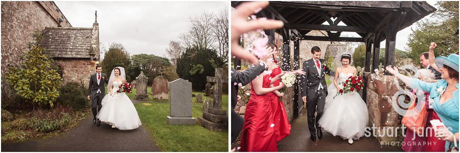 Christian Church wedding blessing after civil ceremony at Muncaster Castle in Cumbria by Reportage Wedding Photographer Stuart James