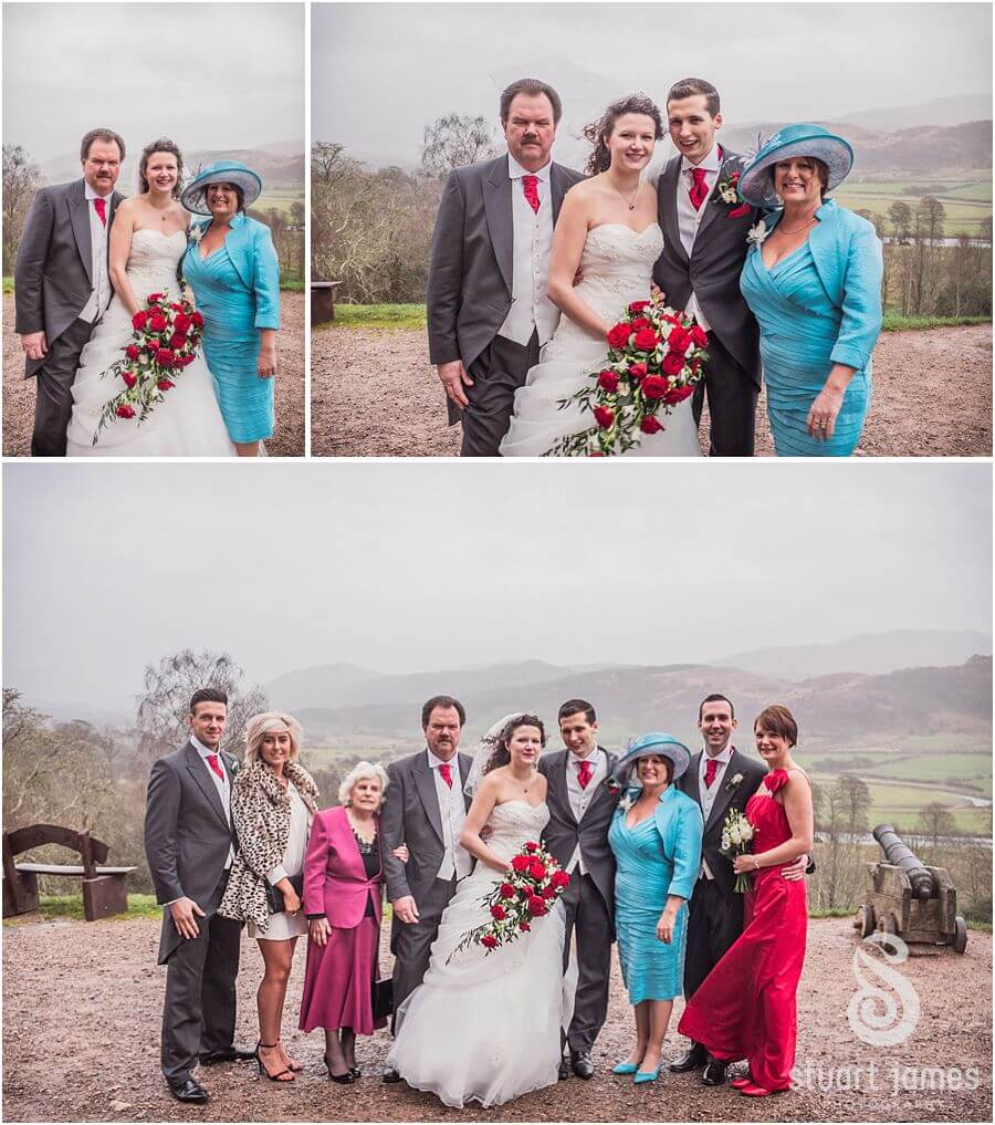 Natural groups during wedding reception at Muncaster Castle in Ravenglass by Cumbria Wedding Photographer Stuart James