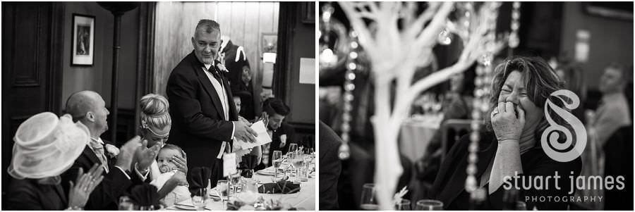 Relaxed candid wedding story of a Christmas wedding at Sandon Hall in Stafford by preferred photographer Stuart James