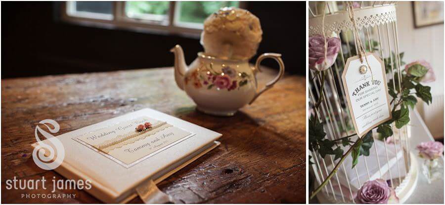 Beautiful vintage themed wedding details at The Boat House, Sutton Park in Sutton Coldfield by Documentary Wedding Photographer Stuart James