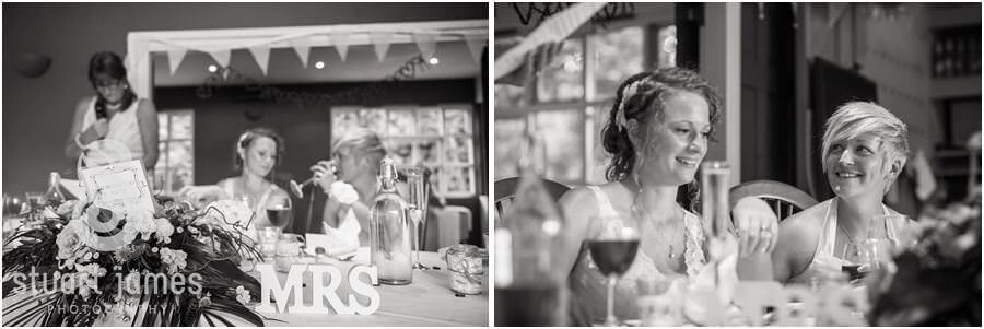 Capturing guests reactions to speeches at The Boat House, Sutton Park in Sutton Coldfield by Documentary Wedding Photographer Stuart James