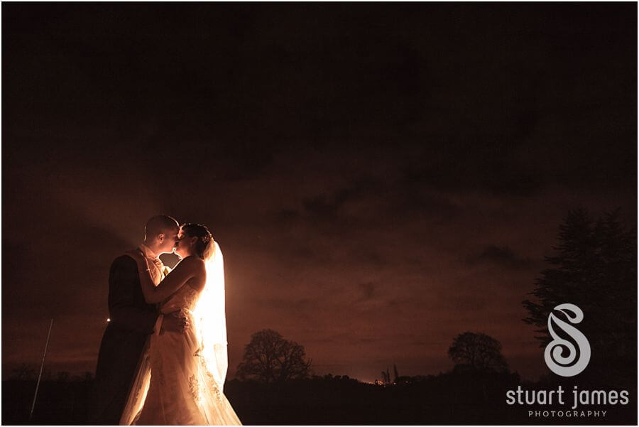 Beautiful relaxed portraits at Chillington Hall in Brewood during winter wedding by Stafford Wedding Photographer Stuart James
