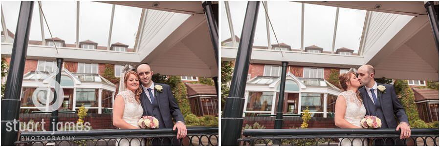 Creative portraits around gardens at The Fairlawns in Aldridge by Walsall Wedding Photographer Stuart James