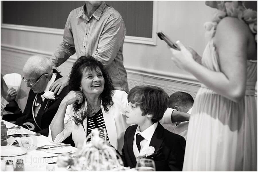 Candid photographs of speeches at The Fairlawns in Aldridge by Walsall Wedding Photographer Stuart James