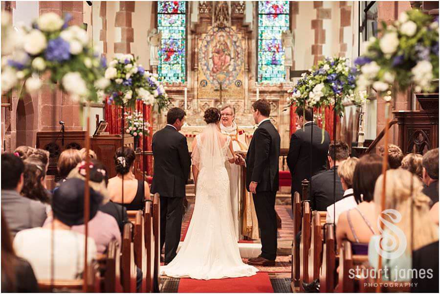 Stunning wedding photography that captures the real story of the day with ceremony at St Chads Church in Pattingham by Wolverhampton Documentary Wedding Photographer Stuart James