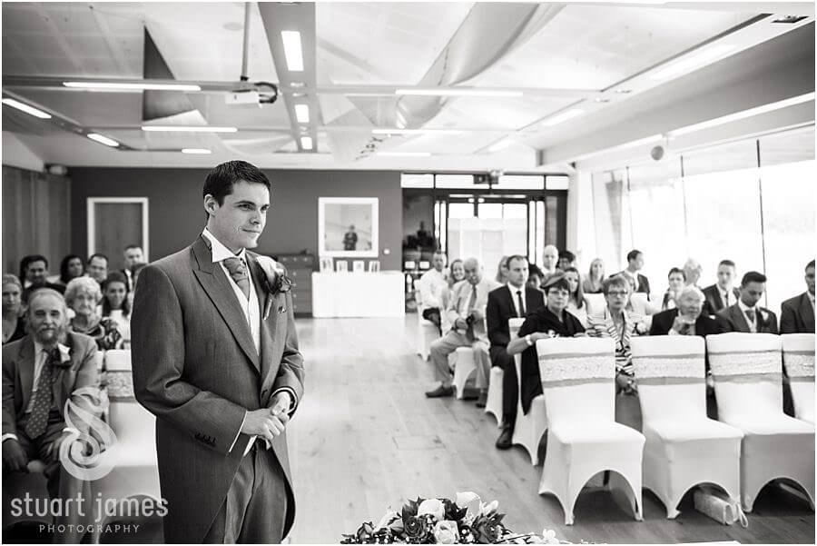 Capturing the wonderful wedding ceremony in Windows on the Wild at Twycross Zoo in Atherstone by Reportage Wedding Photographer Stuart James