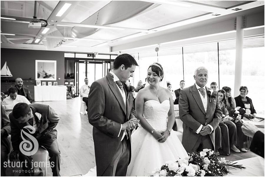 Stunning wedding photographs of wedding ceremony at Twycross Zoo in Atherstone by Reportage Wedding Photographer Stuart James