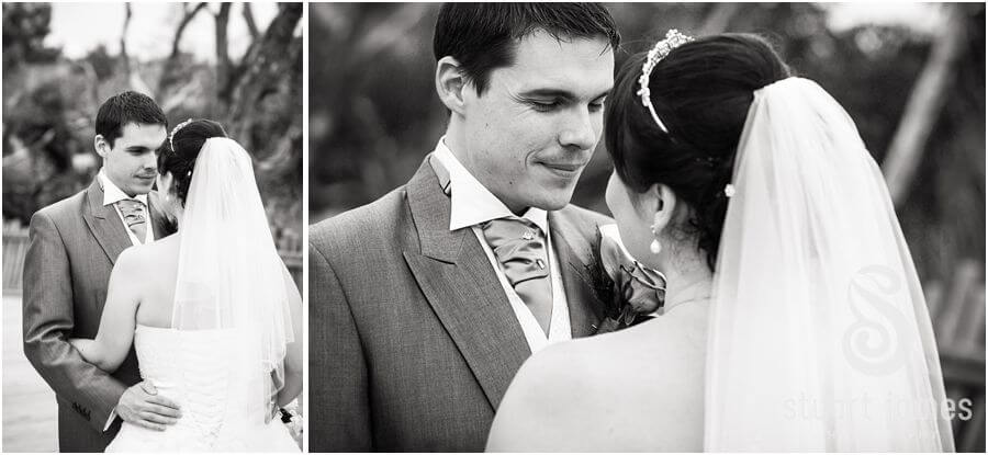 Modern, natural portraits of Bride and Groom at Twycross Zoo in Atherstone by Reportage Wedding Photographer Stuart James