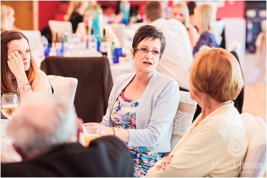 Reportage photography of the speeches and wedding breakfast at Twycross Zoo in Atherstone by Warwickshire Wedding Photographer Stuart James