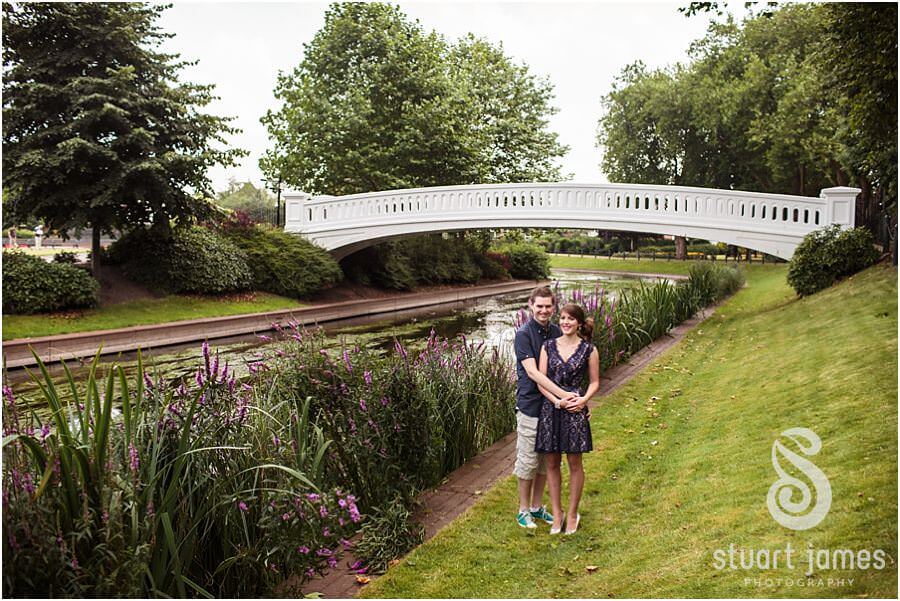 Relaxed natural portrait photography with young couple at Victoria Park in Stafford by Staffordshire Wedding Photographer Stuart James