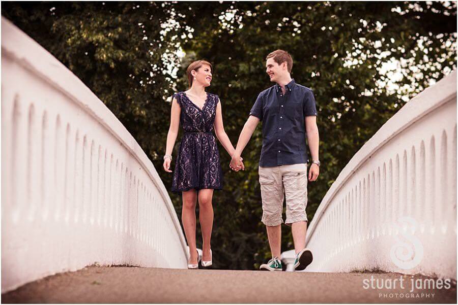 Creative environmental portraiture of stunning couple in Victoria Park in Stafford ahead of their Stafford wedding by Stafford Wedding Photographer Stuart James