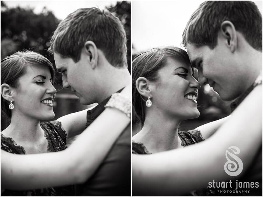 Relaxed natural portrait photography with young couple at Victoria Park in Stafford by Staffordshire Wedding Photographer Stuart James