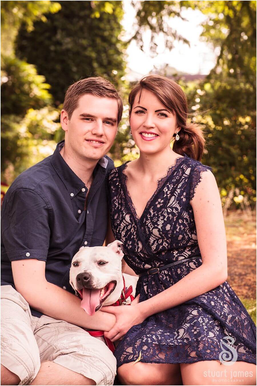 Creative environmental portraiture of stunning couple in Victoria Park in Stafford ahead of their Stafford wedding by Stafford Wedding Photographer Stuart James