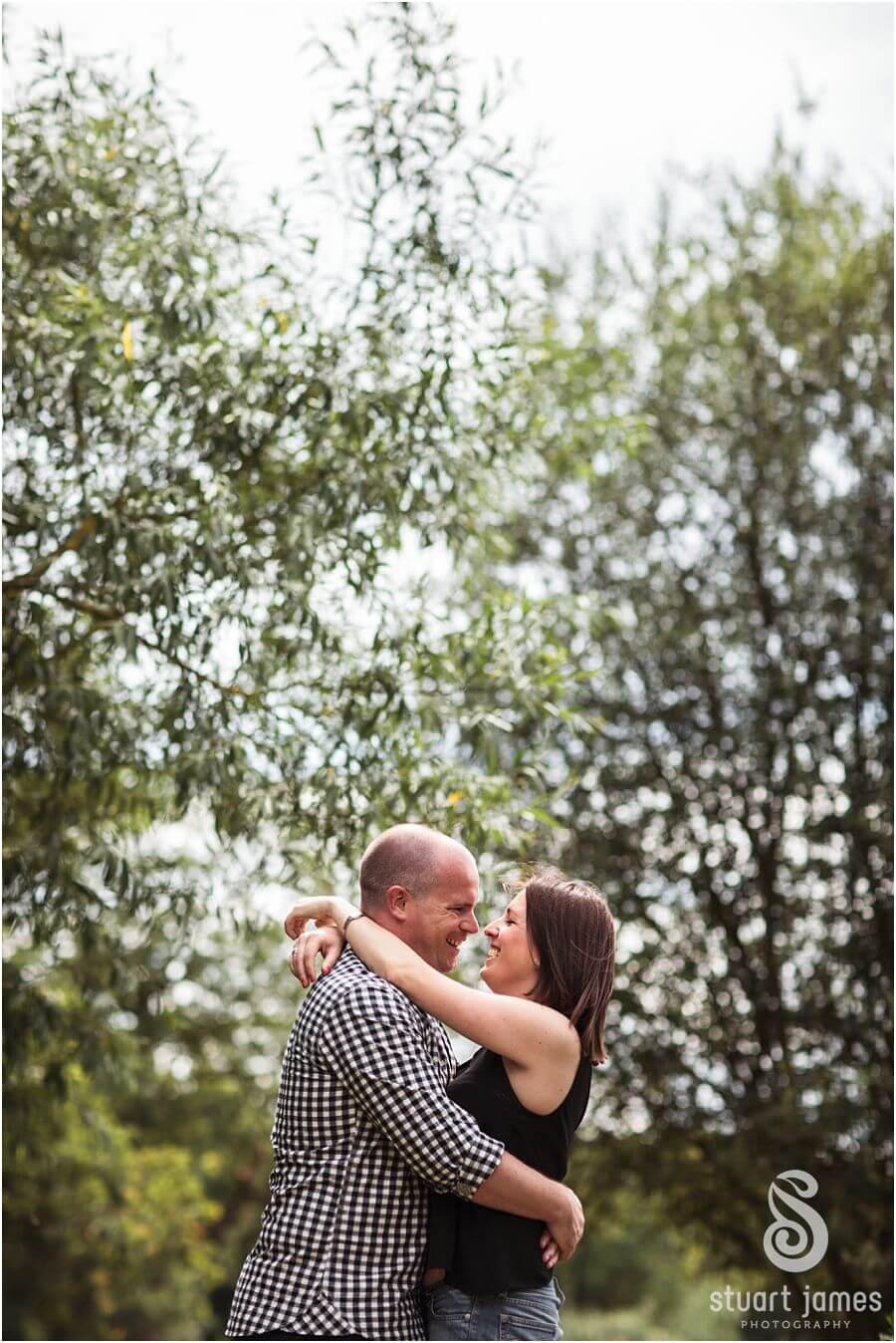 Contemporary and relaxed engagement portraits in Epping Forest in nr Walthamstow, London by Walthamstow Documentary Wedding Photographer Stuart James
