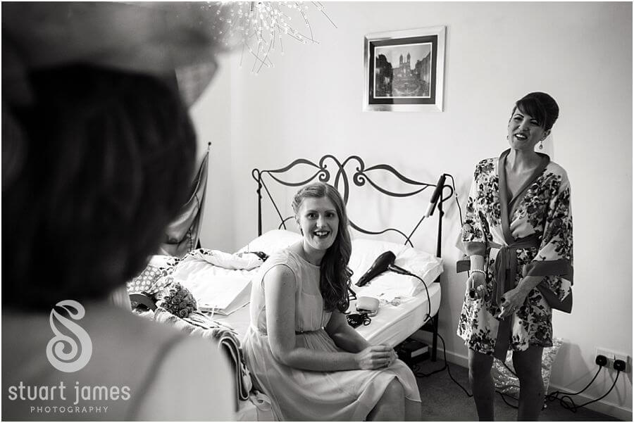 Reportage wedding photographer bridal at home stafford before wedding at Eccleshall Church near Stafford by Stafford Wedding Photographer Stuart James