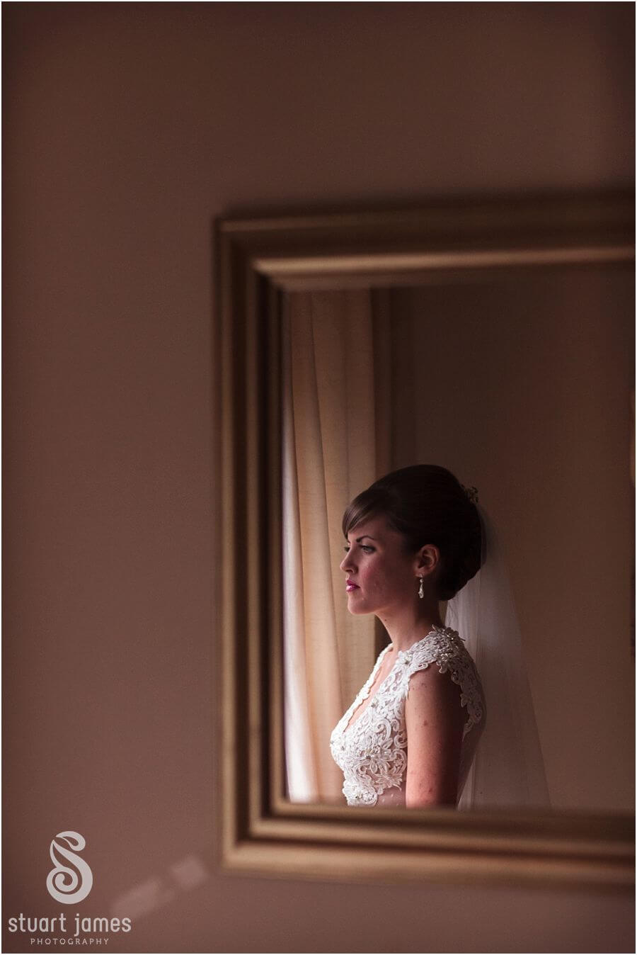 Documentary photography of the wedding morning at home before ceremony at Eccleshall Church near Stafford by Stafford Wedding Photographer Stuart James