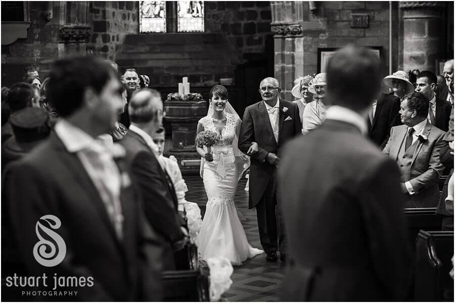 Capturing the stunning wedding ceremony at Eccleshall Church near Stafford by Eccleshall Wedding Photographer Stuart James