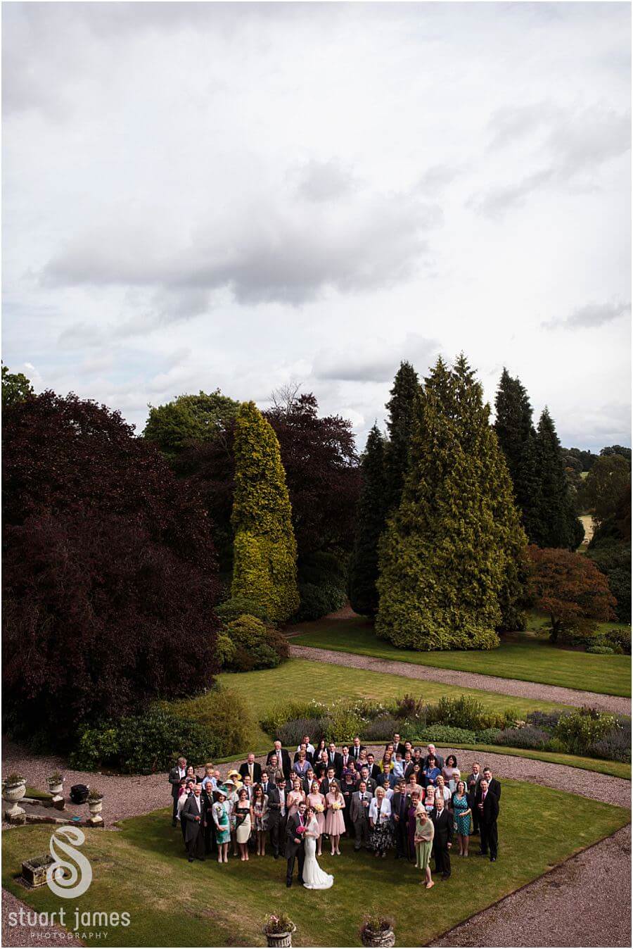 Relaxed family photographs at Sandon Hall near Stafford by Eccleshall Wedding Photographer Stuart James