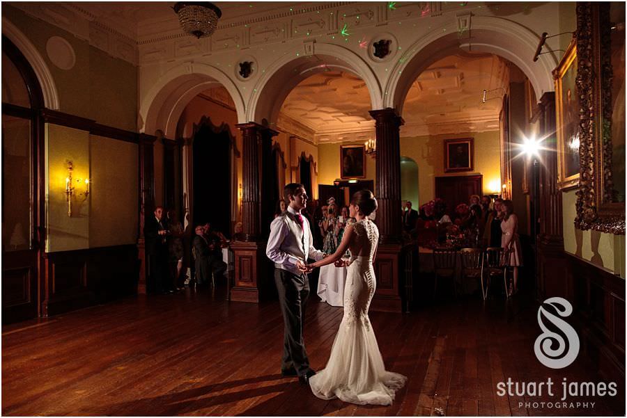 Fun and creative photography of the dancing at Sandon Hall near Stafford by Stafford Wedding Photographer Stuart James
