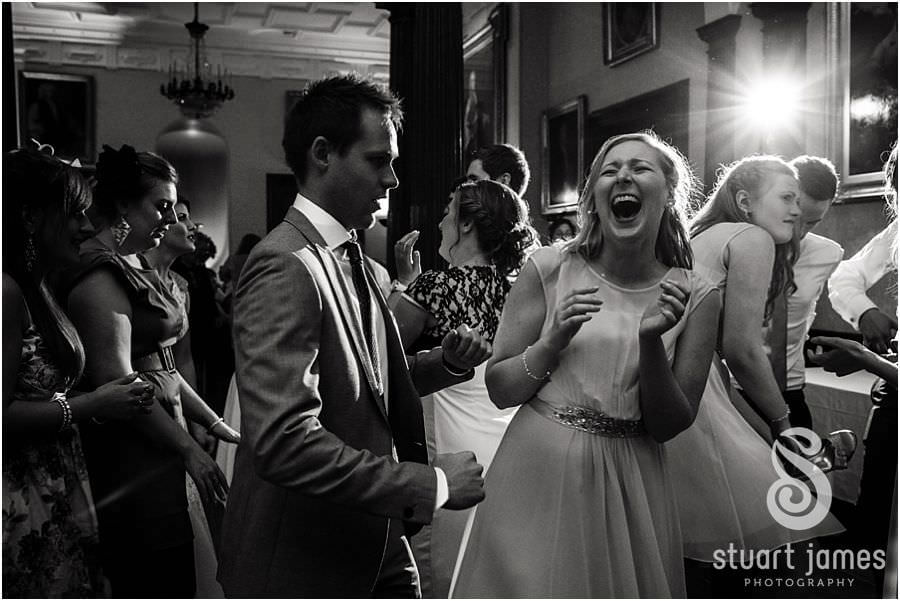 Capturing photographs of the dancing at Sandon Hall near Stafford by Stafford Wedding Photographer Stuart James