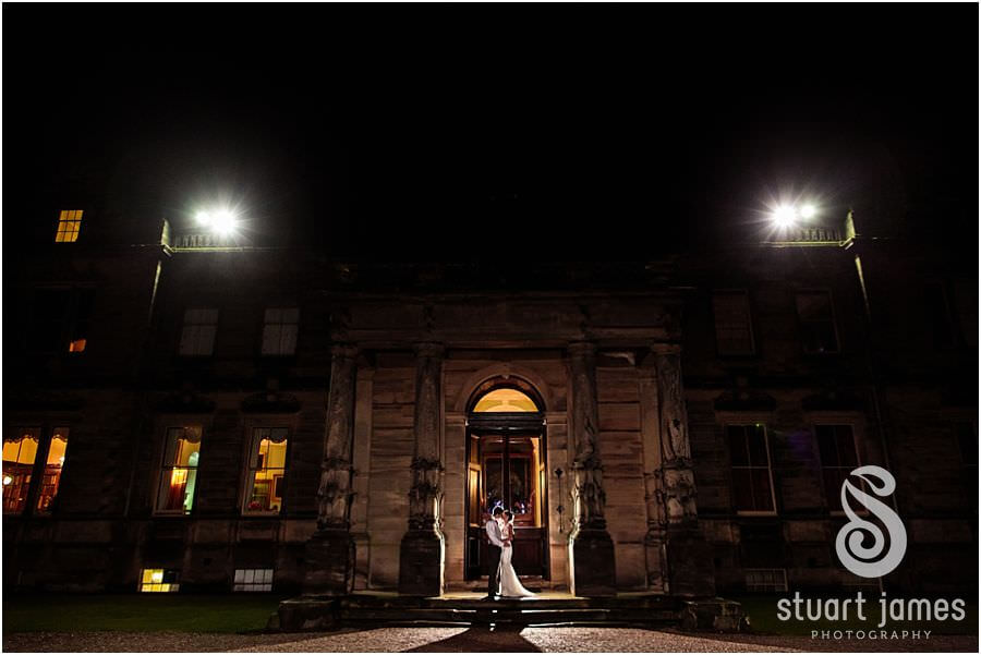 Beautiful night portraits at Sandon Hall near Stafford by Stafford Wedding Photographer Stuart James