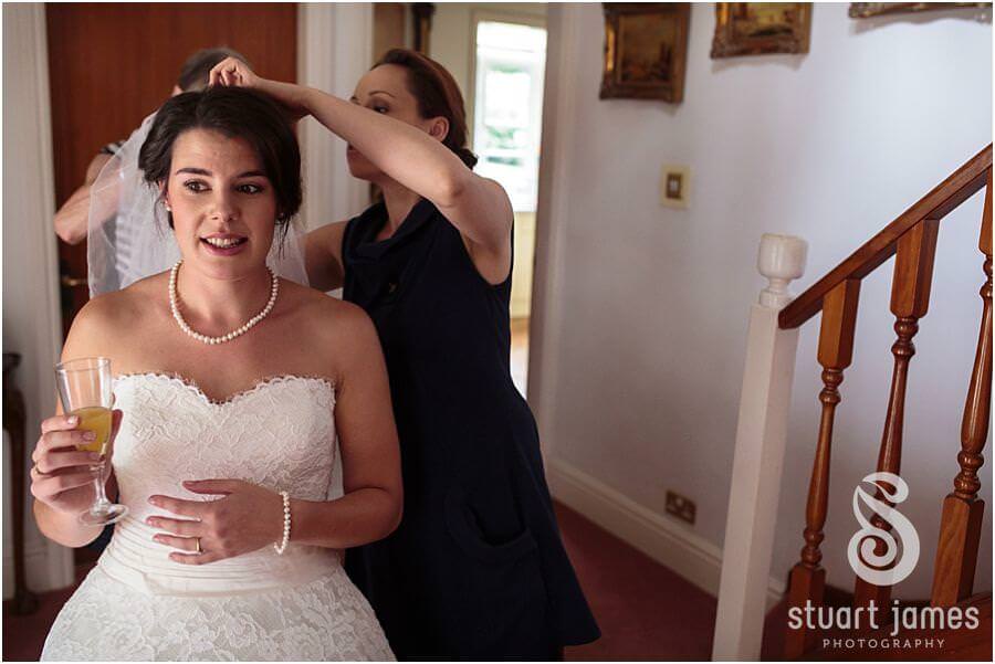 Creative photography of wedding morning at Chaddesley Corbett in Worcester by Worcester Wedding Photographer Stuart James