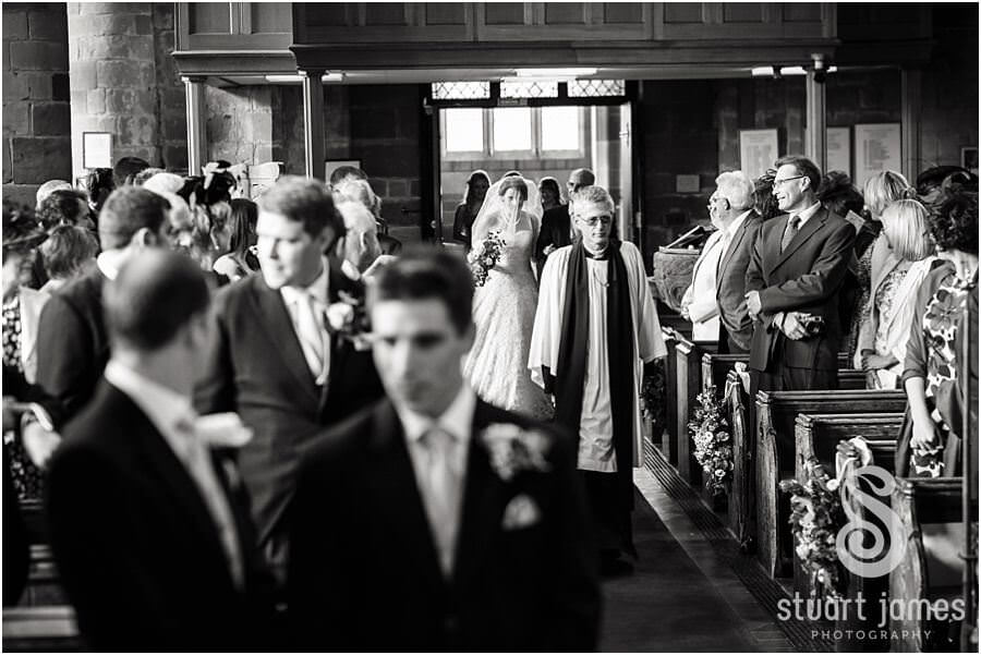 Creative modern and timeless wedding photography at church in Chaddesley Corbet in Worcester by Recommended Worcestershire Wedding Photographer Stuart James