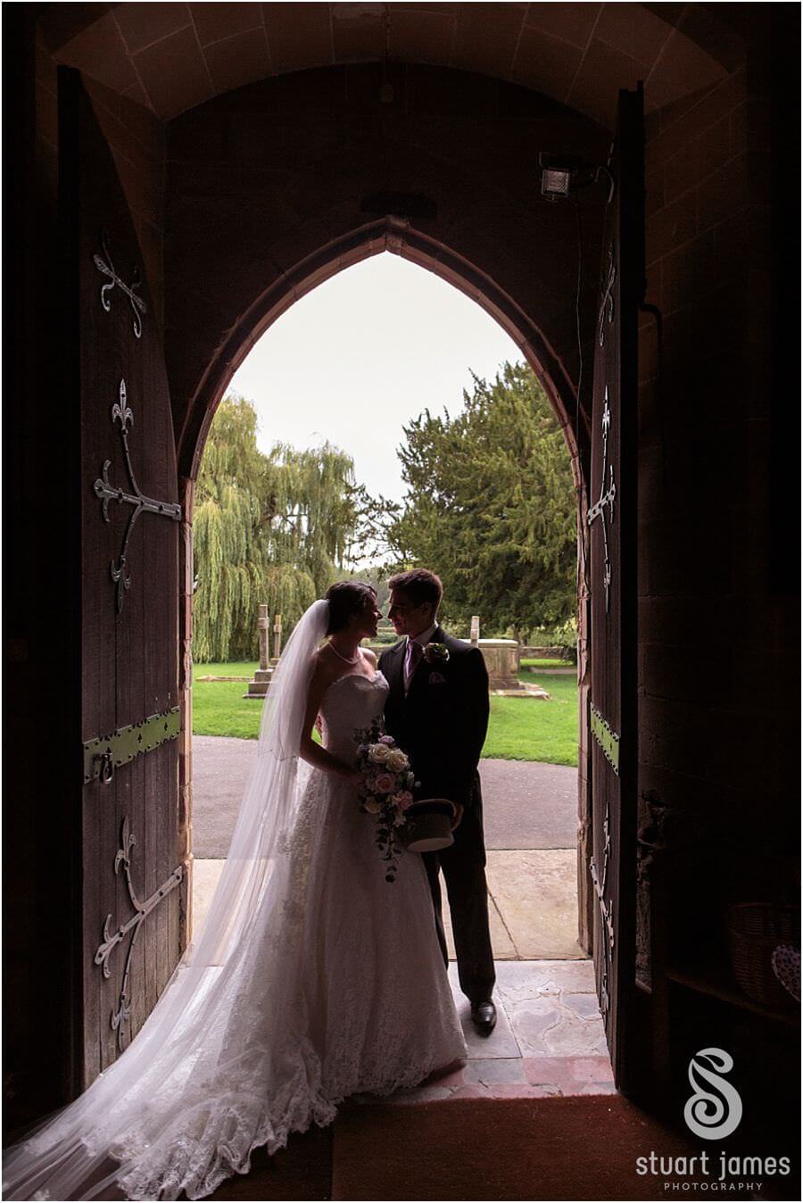 Unobtrusive wedding photography of wedding ceremony at St Cassian's Church in Chaddesley Corbet in Worcester by Recommended Worcestershire Wedding Photographer Stuart James