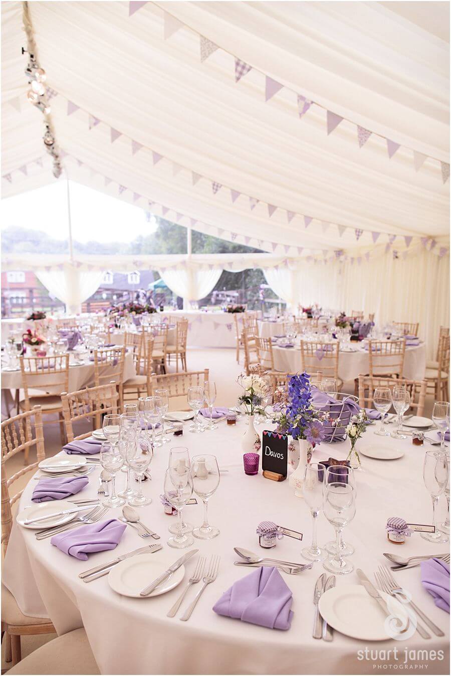Beautiful personal details for marquee wedding at Bride's parents home near Bromsgrove by Recommended Worcester Wedding Photographer Stuart James