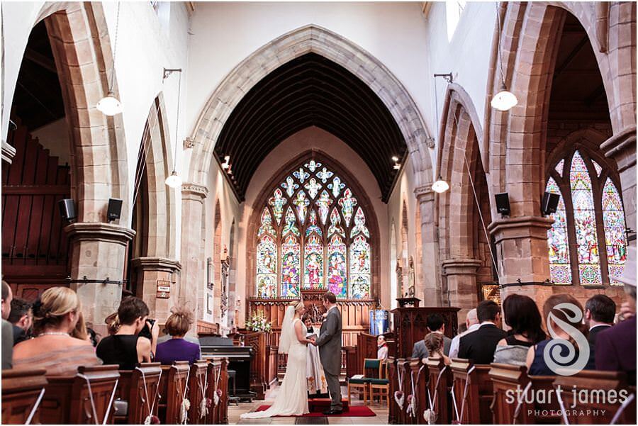 Reportage photography of wedding ceremony at St Chads Church near Lichfield by Lichfield Reportage Wedding Photographer Stuart James