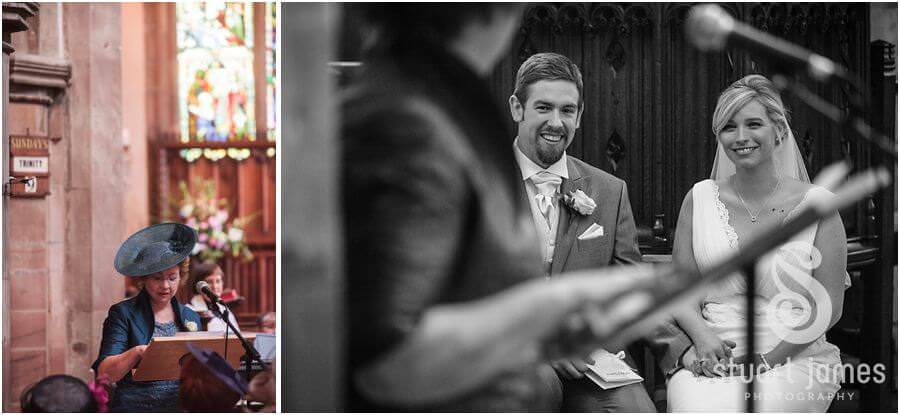 Reportage photography of wedding ceremony at St Chads Church near Lichfield by Lichfield Reportage Wedding Photographer Stuart James