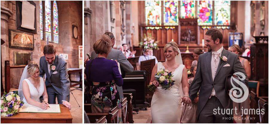 Documentary photography of the wedding ceremony at St Chads Church near Lichfield by Lichfield Reportage Wedding Photographer Stuart James