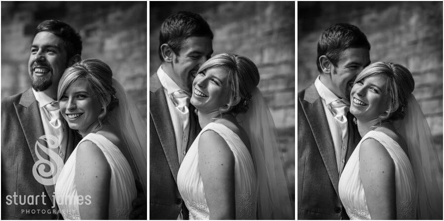 Creating beautiful informal portraits of Bride and Groom arounds the grounds at Moor Hall near Sutton Coldfield by Sutton Coldfield Reportage Wedding Photographer Stuart James