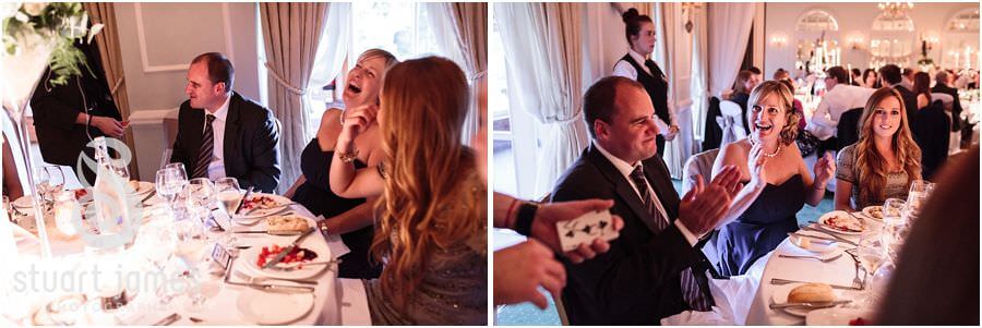 Capturing reportage photographs that show the wedding guests relaxed and enjoying the wedding at Moor Hall near Sutton Coldfield by Sutton Coldfield Reportage Wedding Photographer Stuart James