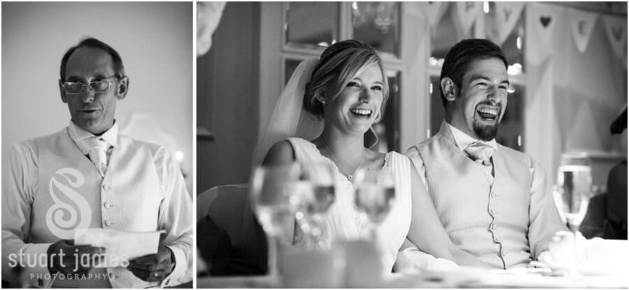 Reportage photographs that capture the wonderful speeches at Moor Hall near Sutton Coldfield by Sutton Coldfield Reportage Wedding Photographer Stuart James