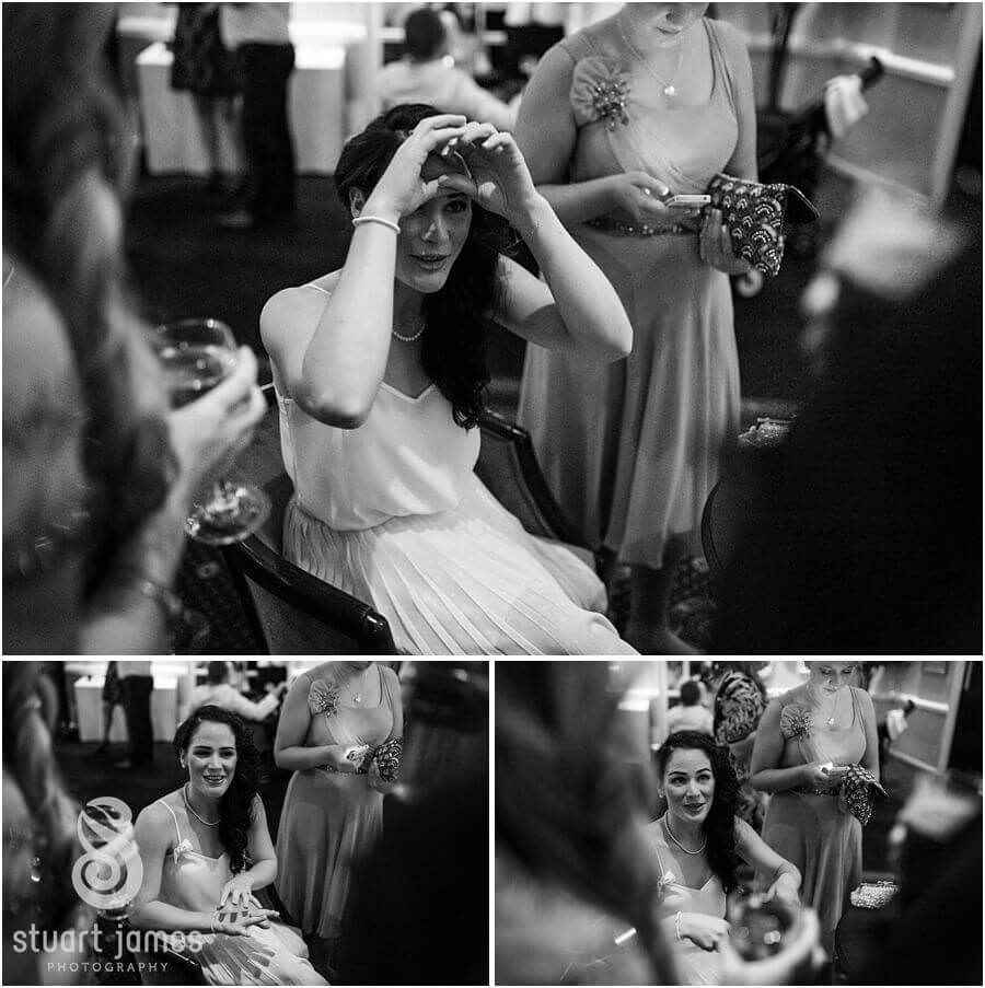 Candid photographs of the wedding guests at Moor Hall near Sutton Coldfield by Sutton Coldfield Reportage Wedding Photographer Stuart James