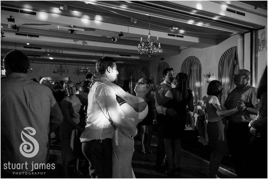 Fun creative photos of dancing at Moor Hall near Sutton Coldfield by Sutton Coldfield Reportage Wedding Photographer Stuart James