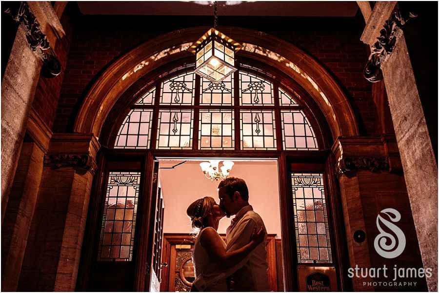 Creative wedding portraits at night at Moor Hall near Sutton Coldfield by Sutton Coldfield Reportage Wedding Photographer Stuart James