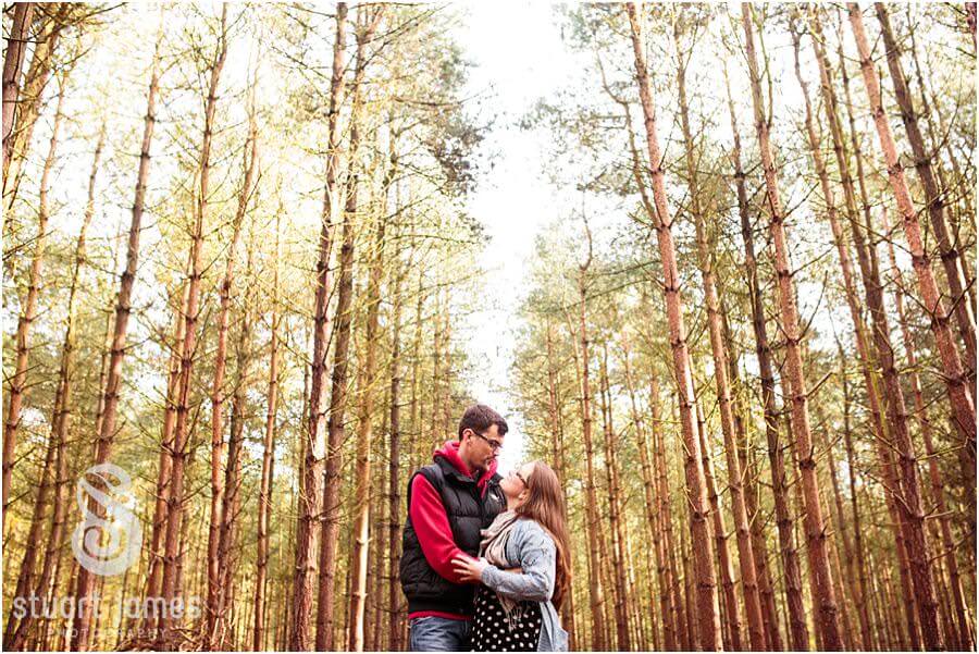 Creative unobtrusive portraits around beautiful location Birches Valley in Cannock Chase by Cannock Wedding Photographer Stuart James