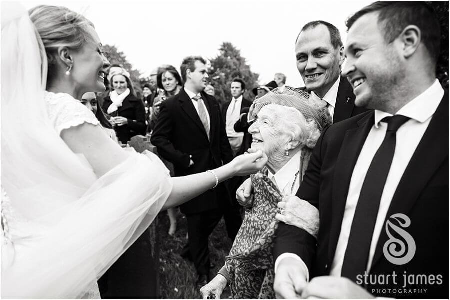 Natural photographs that capture the fun and emotion of the wedding at All Saints Church in Sandon by Staffordshire Reportage Wedding Photographer Stuart James