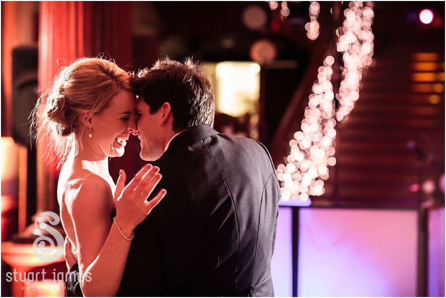 Wedding photos that capture the fun of the dancing and party at Sandon Hall in Stafford by Staffordshire Reportage Wedding Photographer Stuart James