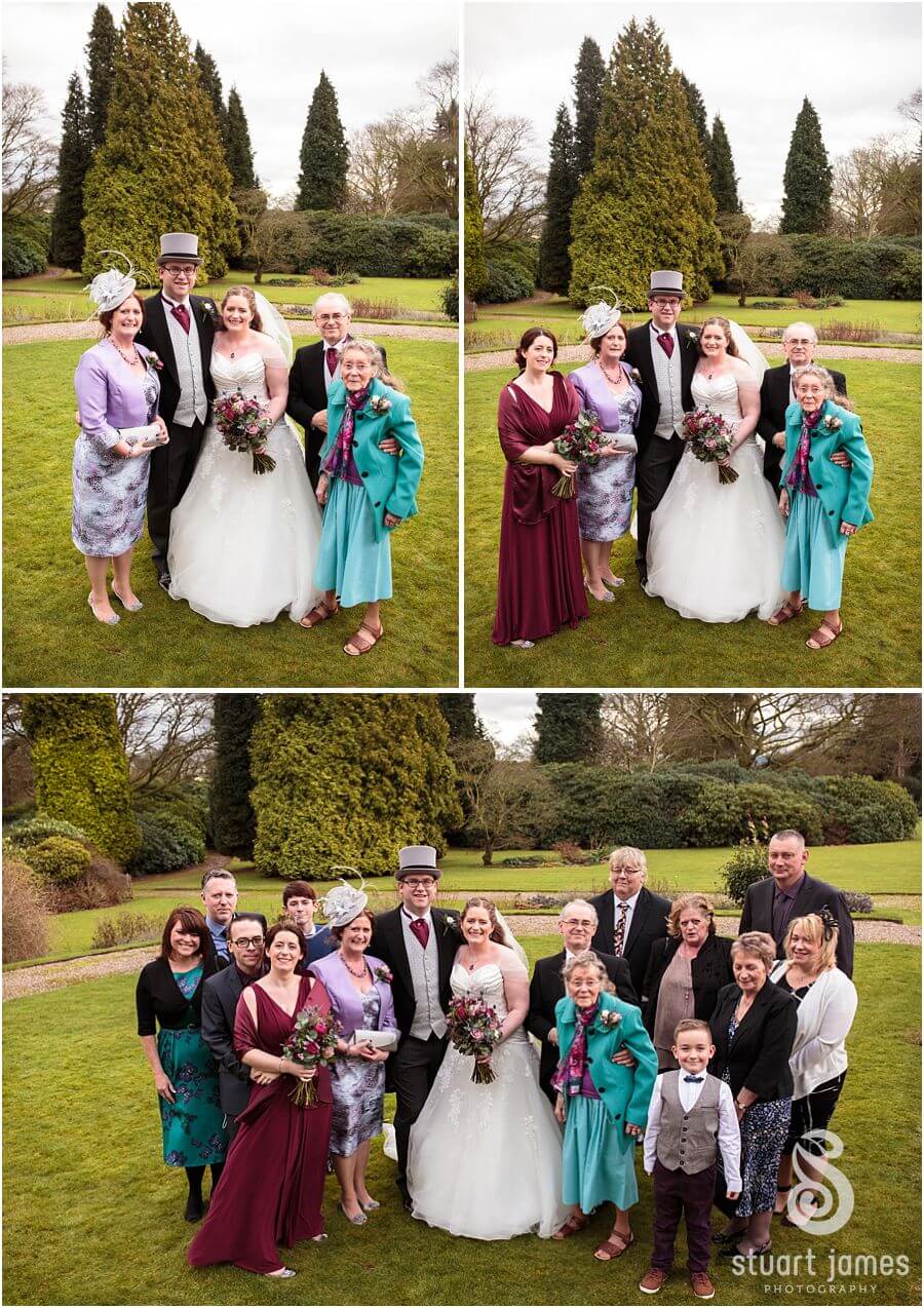 Relaxed natural family photos in the gardens at Sandon Hall in Stafford by Stafford Wedding Photographer Stuart James